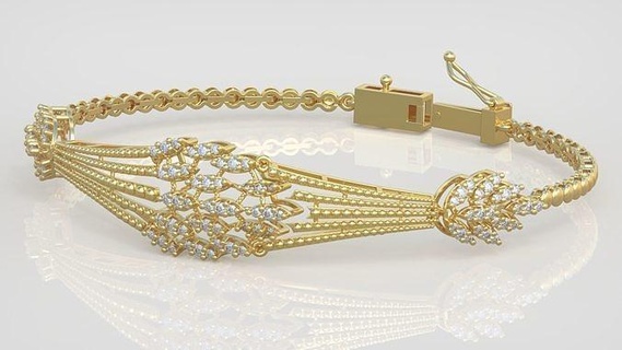 esclusivo braccialetto modello 3d stampabile 0029 9 gioielleria gioiello pendente ciondoli lusso anelli squillare orecchino orecchini collana nozze diamante platino argento Catene braccialetti 3d print model - Mito3D