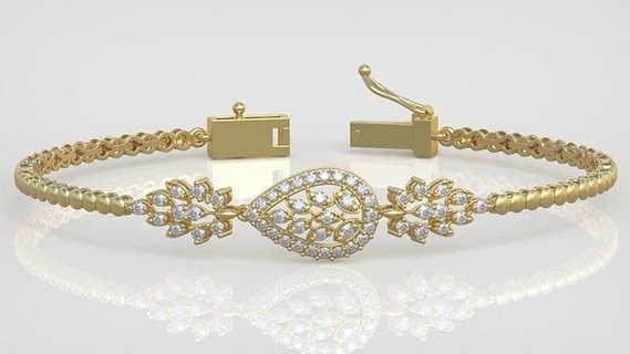 exclusif bracelet modèle 3d imprimable 0058 bijoux bijou pendentif pendentifs luxe anneaux bague boucle d'oreille boucles d'oreilles Collier diamant or platine argent Chaînes bracelets 3d print model - Mito3D