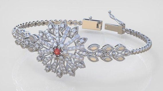 esclusivo braccialetto modello 3d stampabile 0067 9 gioielleria gioiello pendente ciondoli lusso anelli squillare orecchino orecchini collana nozze diamante oro platino argento Catene braccialetti 3d print model - Mito3D