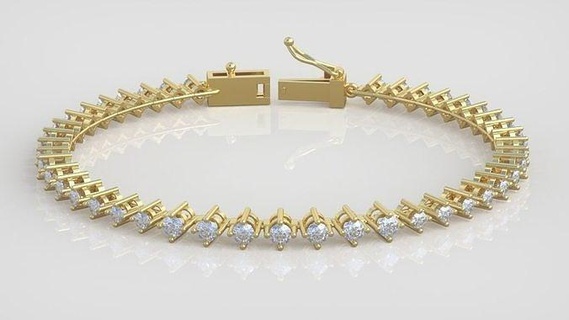esclusivo braccialetto modello 3d stampabile 0069 13 gioielleria gioiello pendente ciondoli lusso anelli squillare orecchino orecchini collana nozze diamante oro platino argento Catene braccialetti 3d print model - Mito3D