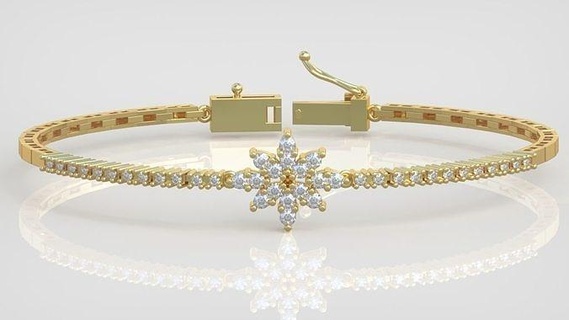 esclusivo braccialetto modello 3d stampabile 0070 9 gioielleria gioiello pendente ciondoli squillare orecchino orecchini collana nozze diamante oro platino argento Catene braccialetti 3d print model - Mito3D