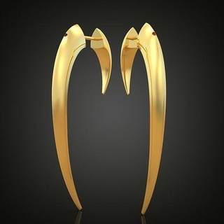esclusivo orecchini modello 3d stampabile 0001 8ol platino gioielleria oro argento gioiello diamante pendente ciondoli lusso anelli squillare orecchino braccialetto collana nozze Catene braccialetti 3d print model - Mito3D