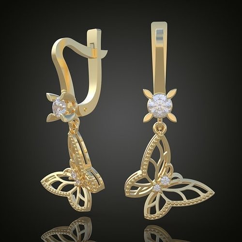 özel küpe model 3d yazdırılabilir model 0046 4ol küpe platin takı altın gümüş mücevher mücevher elmas mücevher kolye kolye lüks yüzükler yüzük küpe bilezik kolye düğün elmas yüzük zincirler bilezikler 3D print model - Mito3D
