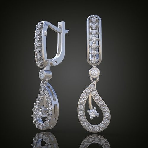 esclusivo orecchini modello 3d stampabile 0049 8ol17n platino gioielleria oro argento gioiello diamante pendente ciondoli squillare orecchino braccialetto collana nozze Catene braccialetti 3D print model - Mito3D