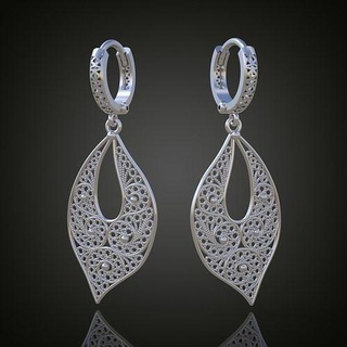 esclusivo orecchini modello 3d stampabile 0059 8 gioielleria oro argento gioiello diamante pendente squillare orecchino braccialetto collana nozze ciondoli lusso anelli platino Catene braccialetti 3d print model - Mito3D
