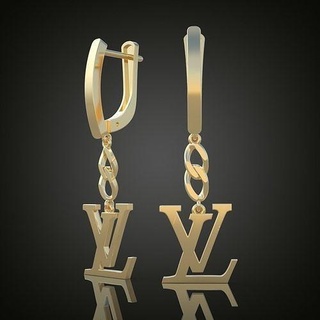 esclusivo orecchini modello 3d stampabile 0066 platino gioielleria oro argento gioiello diamante pendente lusso anelli squillare orecchino braccialetto collana nozze ciondoli Catene braccialetti 3d print model - Mito3D