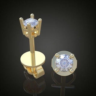 esclusivo orecchini modello 3d stampabile 0078 12 gioielleria oro argento gioiello diamante pendente squillare orecchino braccialetto collana nozze ciondoli lusso anelli platino Catene braccialetti 3d print model - Mito3D