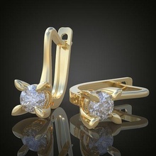 exclusivo pendientes modelo 3d imprimible 0128 platino joyería joya oro plata libra esterlina diamante colgante pendiente colgantes lujo anillos anillo arete pulsera collar Boda 3d print model - Mito3D