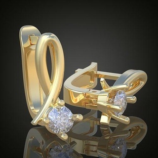 exclusivo pendientes modelo 3d imprimible 0144 8 arete platino joyería joya oro plata diamante colgante pendiente colgantes lujo anillos anillo pulsera collar Boda cadenas brazaletes 3d print model - Mito3D