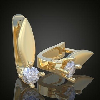 esclusivo orecchini modello 3d stampabile 0150 10 orecchino platino gioielleria oro argento gioiello diamante pendente ciondoli lusso anelli squillare braccialetto collana nozze Catene braccialetti 3d print model - Mito3D