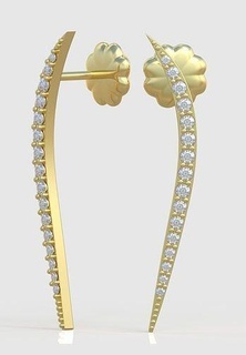 exclusivo pendientes modelo 3d imprimible 0190 13 joyería joya colgante pendiente colgantes lujo anillos anillo arete pulsera collar Boda diamante oro platino plata cadenas brazaletes 3d print model - Mito3D