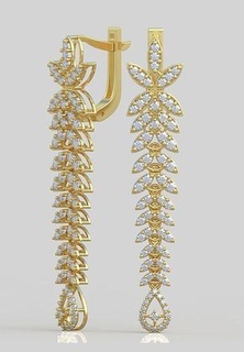 esclusivo orecchini modello 3d stampabile 0202 gioielleria gioiello pendente ciondoli lusso anelli squillare orecchino braccialetto collana nozze diamante oro platino argento Catene braccialetti 3d print model - Mito3D