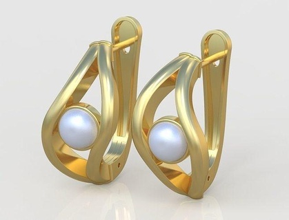 esclusivo orecchini modello 3d stampabile 0220 13 gioielleria gioiello pendente ciondoli lusso anelli squillare orecchino braccialetto collana nozze diamante oro platino argento Catene braccialetti 3d print model - Mito3D