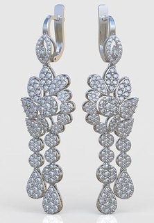 esclusivo orecchini modello 3d stampabile 0234 10 gioielleria gioiello pendente ciondoli lusso anelli squillare orecchino braccialetto collana nozze diamante oro platino argento Catene braccialetti 3d print model - Mito3D