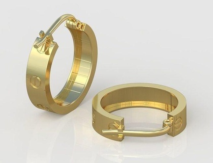 esclusivo orecchini modello 3d stampabile 0237 15 gioielleria gioiello pendente ciondoli lusso anelli squillare orecchino braccialetto collana nozze diamante oro platino argento Catene braccialetti 3d print model - Mito3D