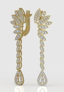 esclusivo orecchini modello 3d stampabile 0240 gioielleria gioiello pendente ciondoli lusso anelli squillare orecchino braccialetto collana nozze diamante oro platino argento Catene braccialetti 3d print model - Mito3D