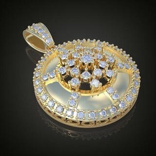 my exclusivo pingente 3d 0068 imprimível model10 platina joalheria ouro prata jóias jóia pingentes diamante anel brinco brincos pulseira colar casamento correntes pulseiras 3d print model - Mito3D