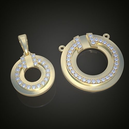 exclusif pendentif 3d 0105 imprimable modèle platine bijoux or argent bijou pendentifs Collier diamant luxe anneaux bague boucle d'oreille boucles d'oreilles bracelet mariage Chaînes bracelets 3D print model - Mito3D