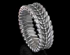 exclusif anneau élégant gens 419 bijoux 3dprinted de la conception mode or joyau d'impression printabl imprimable l'impression le prototypage les anneaux d'argent personnes 3d print model - Mito3D
