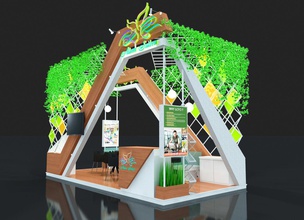 exhibition stand house booth exhibitionbooth housingbooth housing decor 3d print model - Mito3D