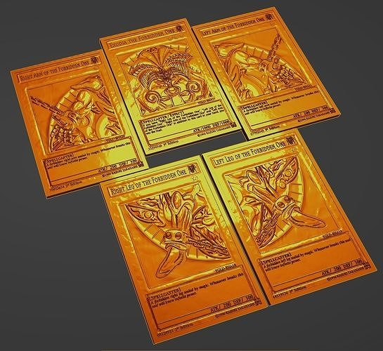 exode interdit yugioh yugi carte anime jeu cartes duel monstre art sculptures 3D print model - Mito3D