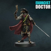 exorcist doctor plague plaguedoctor witcher witch sacred undead bloodborne warhammer steampunk fantasy exorcism horror demon art miniature church games toys board 3d print model - Mito3D