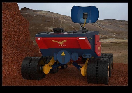 exploration vagabond véhicule lourd machine scifi futur terrainexplorer balise 3dprint loisir DIY automobile sci planète espace 3d print model - Mito3D