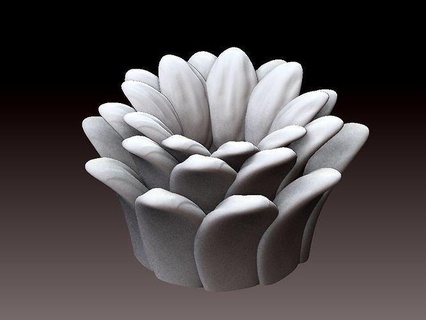 Genişletilmiş tencere 3 bitki vazo çiçek çanak yemek pişirme form şişe dekor buz tasarım özel iç yazdırılabilir Bölüm ev 3d print model - Mito3D