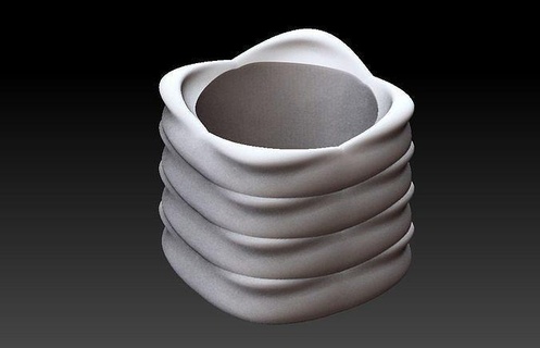 élargi pot 40 plante vase fleur bol cuisine cuisson forme bouteille décor glace conception Douane intérieur imprimable maison 3d print model - Mito3D