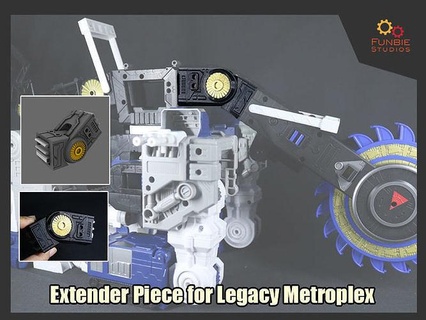 extender piece transformers legacy metroplex addon games toys 3d print model - Mito3D