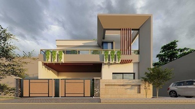 exterior moderno casa diseño in islamabad arquitectura antiguo calle ciudad pared interior carretera puerta 3d print model - Mito3D