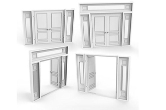 externo puerta diorama 3d imprimible portón juego casa interno miniaturas escala Tamiya 3d print model - Mito3D