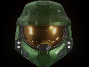 extremely accurate halo infinite master chief helmet masterchief haloinfinite 117 cosplay games toys 3d print model - Mito3D