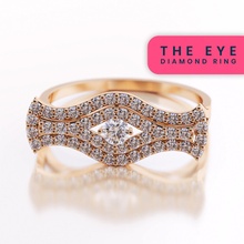 eye diamond ring jewelry love health design fashion eyewear shape beauty silver gold rings 3d print model - Mito3D
