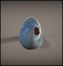los ojos de huevo casa aves la pascua a animales otros el cristal línea ojo imprimible impresión decoración 3d print model - Mito3D