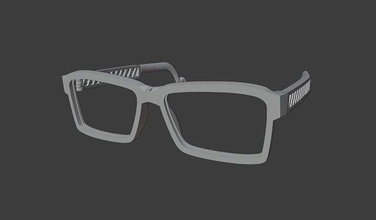 auge glas 3d drucken brille brillen rahmen mode schönheit tragen poly sonnenbrille zubehörteil kleidung spec sicht 3d print model - Mito3D