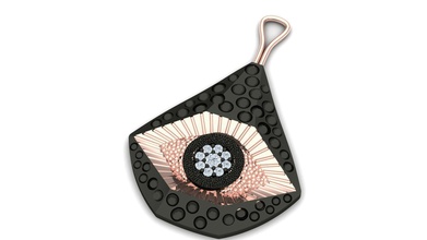 occhio collane collana gioielleria diamante oro goz kolye moda visione 3d print model - Mito3D