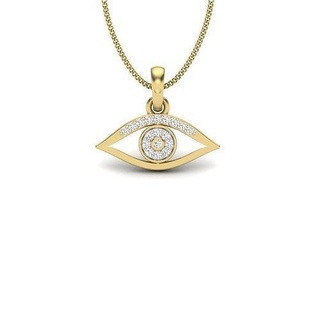 œil pendentif imprimable diamant femme mode mariage saphir rubis Collier l'amour mal maman bijoux pendentifs 3d print model - Mito3D