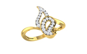 ez r-164 jóias diamante anel bandas 3dprint o cad platina engajamento solitaire de pedra halo anéis 3d print model - Mito3D