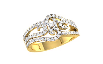 ez r-169 bijoux le diamant de l'anneau les bandes 3dprint cad platine l'engagement solitaire pierre halo anneaux 3d print model - Mito3D