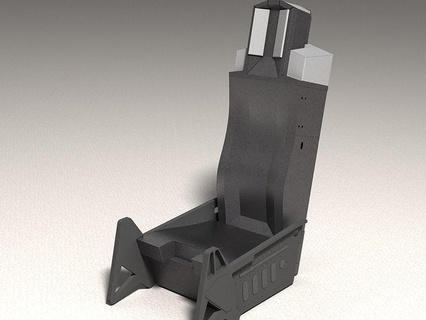 f16 siège réel dimensions simulateur produit feuille métal 3d militaire avion loisir DIY mécanique pièces 3d print model - Mito3D
