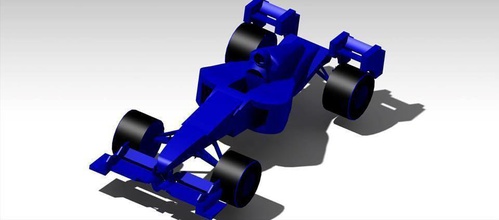 f1 car super fast f1car vehicle sport racing speed games toys 3d print model - Mito3D