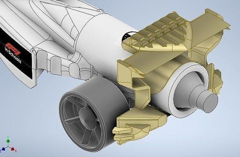 f1 escola carro modelo passatempo brinquedo mecânico f1inschool faça partes 3d print model - Mito3D