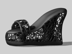 f zapatos zapato moda desafío mujer sandalia calzado sandalias 3d print model - Mito3D