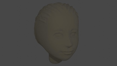 face karakter insan anatomi oyuncak yazdır sanat heykeller 3d print model - Mito3D