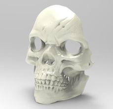 visage masque crâne 3d 3dmodel cg jeu stl vêtements 3dprint imprimable mode 3d print model - Mito3D
