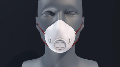 maschera per il viso in 3d stampabile modello la faccia salute corpo cura testa covid covid19 protezione trucchi cassetta di sicurezza aria attrezzature plastica stampa anti virus 19 scienza biologia 3d print model - Mito3D