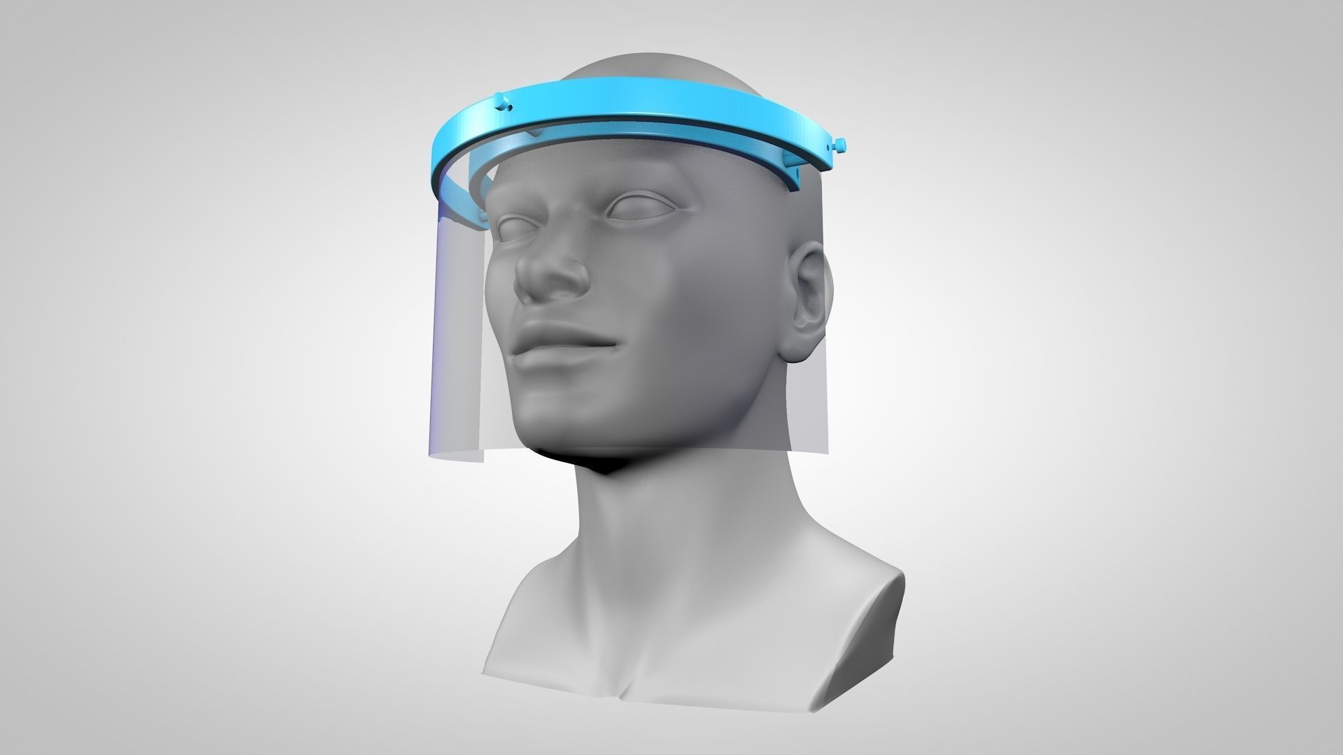face protection shield covid corona faceshield covid19 science medical 19 resources 3D print model - Mito3D