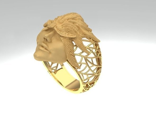 cara anillo modelo oro Moda 3dmodel joyería joya Arte 3dprint anillos 3D print model - Mito3D