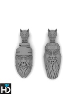 visage sculptures sculpture pendentif loup caution art bijoux argent rendu pendentifs 3d print model - Mito3D